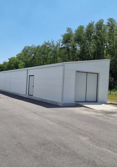 Tunnel in telo PVC, Tunnel in pannelli sandwich, coperture industriali, coperture mobili e fisse