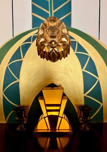 Décoration du bar du boutique hôtel Maison Fimela situé au coeur du Sine Saloum