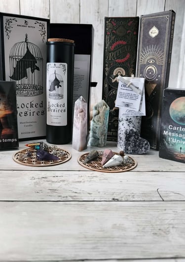 Articles ésotériques & spirituels, oracles & pendules divinatoires, bougie de manifestions & encens