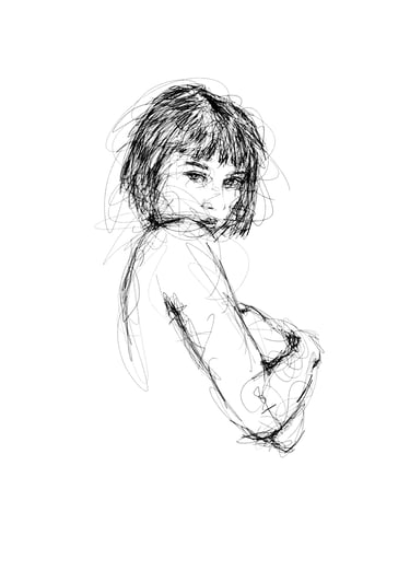 Nude line drawing by NUDITAT