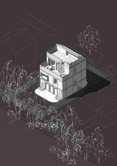 Creative detailed brick residential new family home architecture in York