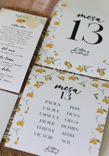 papelería de boda