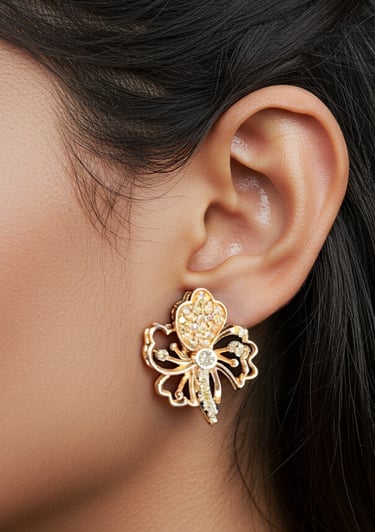 Classy Floral Earrings