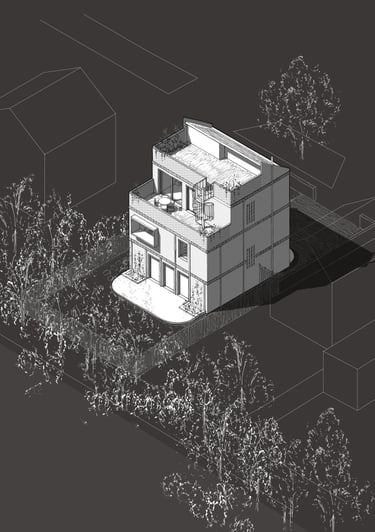 Creative detailed brick residential new family home architecture in York