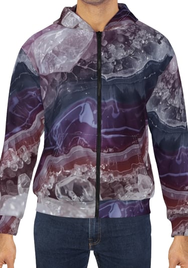 purple crystal hoodie