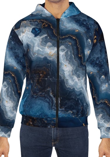 blue crystal hoodie