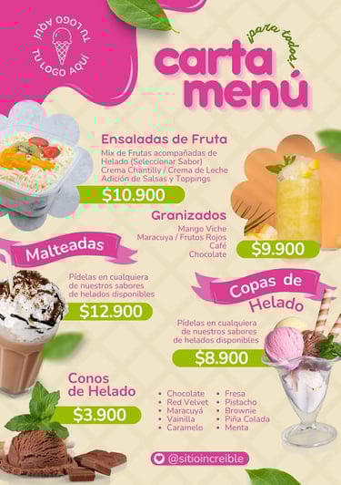 AvantiRed fabrica cartas menu personalizadas