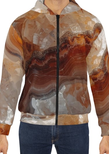 orange crystal hoodie