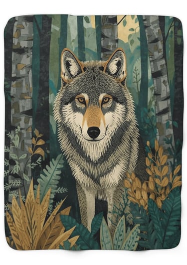 wolf blanket