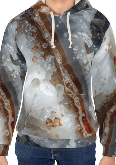 crystal marble hoodie