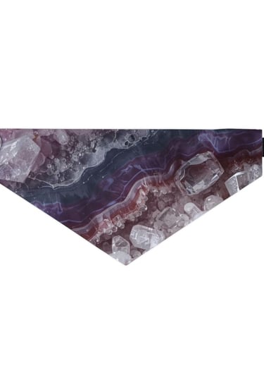 purple crystal bandana collar