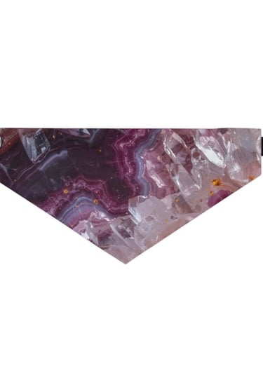 purple crystal bandana collar