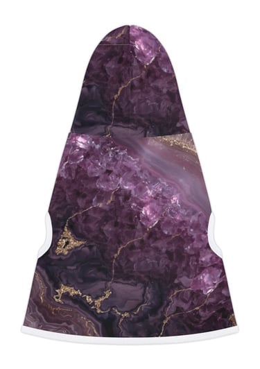 purple crystal pet hoodie