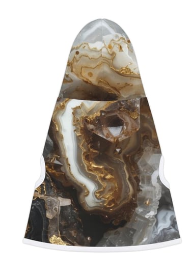 brown marble pet hoodie