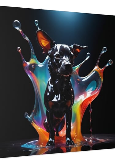 color dog art