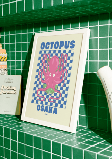 Poster Octopus Mockup