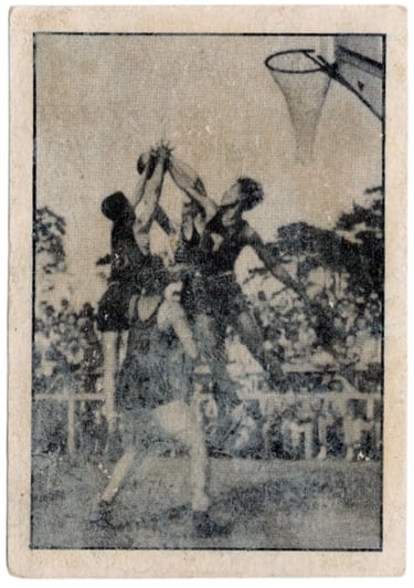 Rare #62 Variation on 1936 Ed Haas Basketball Card