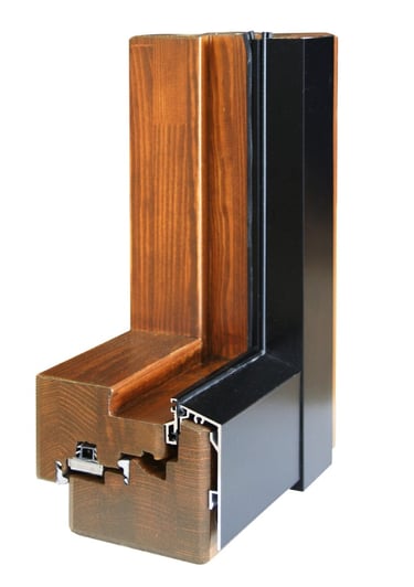 Madera interior; Aluminio exterior