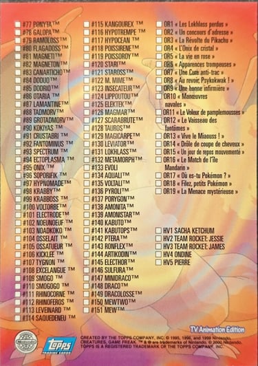 Listing topps série 2