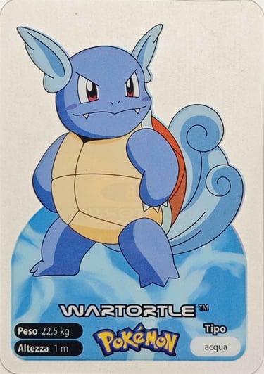 8 Wartortle lamincards spécial édition