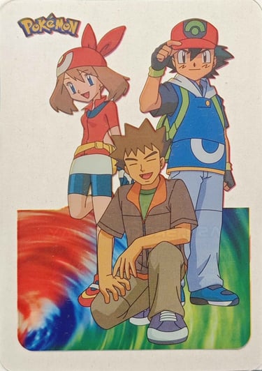 1 Ash Brock et May Lamncards Pokémon série 3