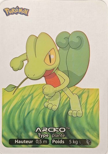 10 Arcko Lamncards Pokémon série 3