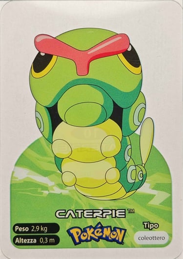 10 Caterpie lamincards spécial édition