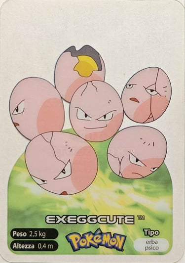 102 Exeggcute lamincards spécial édition