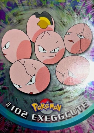 102 Exeggcute Topps Pokémon Topps series 2 US silver foil