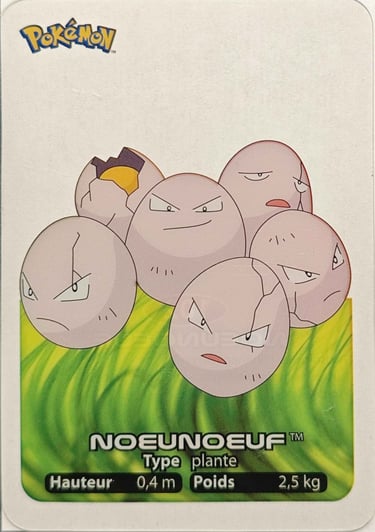 102 Noeufnoeuf Lamincards Pokémon série 1