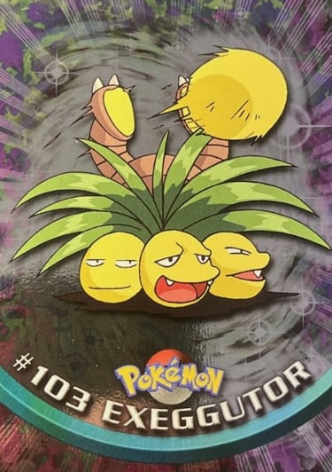 103 Exeggutor Topps Pokémon series 2 US silver foil