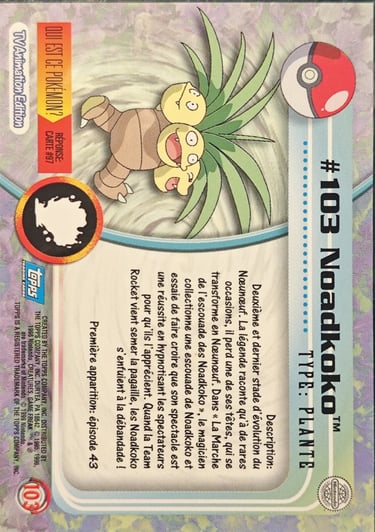 Noadkoko topps série 2
