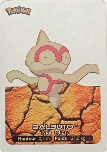 104 Balbuto Lamincards Pokémon série 3