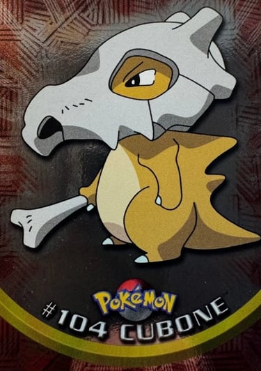 104 Cubone Topps Pokémon series 2 US silver foil
