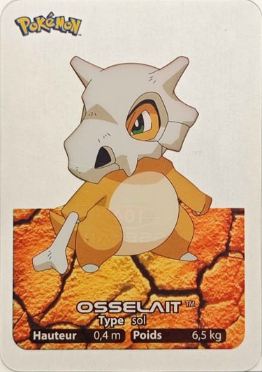 104 Osselait Lamincards Pokémon série 1