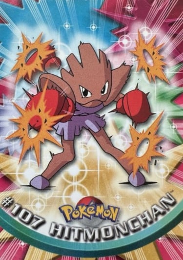 107 Hitmonchan Topps Pokémon series 2 US