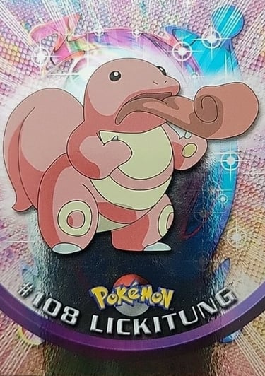 108 Lickitung Topps Pokémon series 2 US silver foil