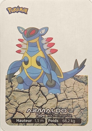109 Armaldo Lamincards Pokémon série 3