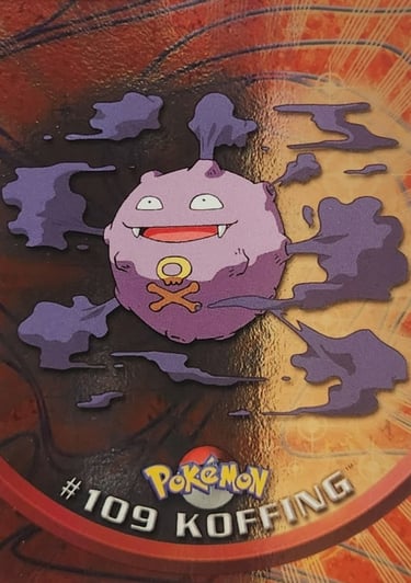 109 Koffing Topps Pokémon series 2 US silver foil