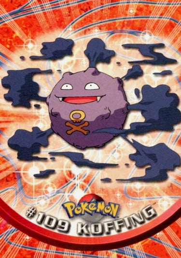 109 Koffing Topps Pokémon series 2 US