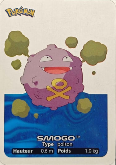109 Smogo Lamincards Pokémon série 1