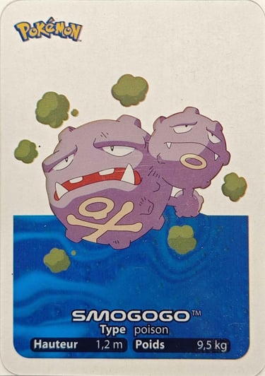110 Smogogo Lamincards Pokémon série 1