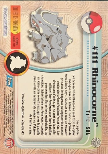 Rhinocorne topps série 2