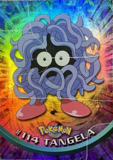 114 Tangela Topps Pokémon series 2 US rainbow foil