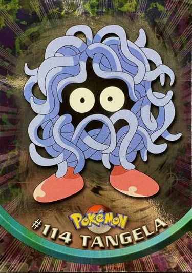 114 Tangela Topps Pokémon series 2 US silver foil