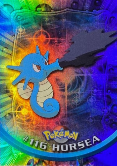 116 Horsea Topps Pokémon series 2 US rainbow foil