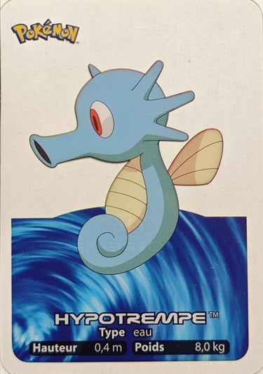 116 Hypotrempe Lamincards Pokémon série 1