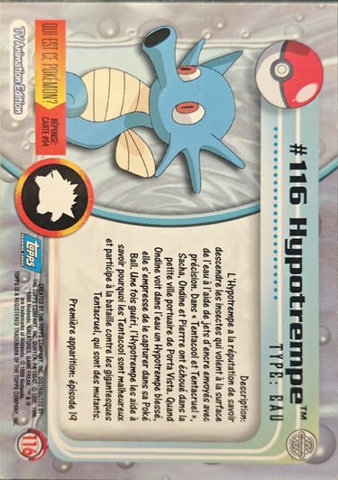 Hypotrempe topps série 2