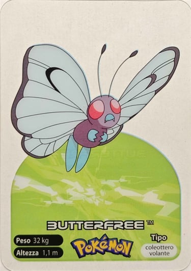 12 Butterfree lamincards spécial édition