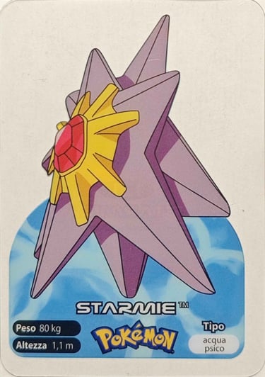 121 Starmie lamincards spécial édition